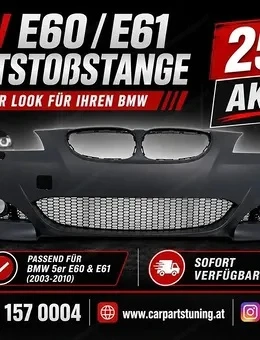 Frontstoßstange passend für BMW 5er E60 E61 Baujahre 2003 bis 2010 M5 Design