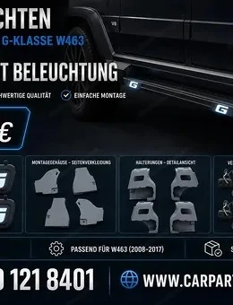 LED Leuchten für Mercedes G-Klasse W463 - Trittbrett Beleuchtung - neuwertig