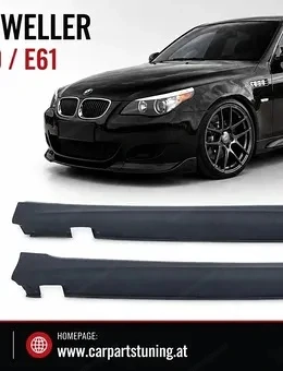 BMW E60 E61 Seitenschweller im M-Technik Look für Vorfacelift und LCI   Satz links rechts