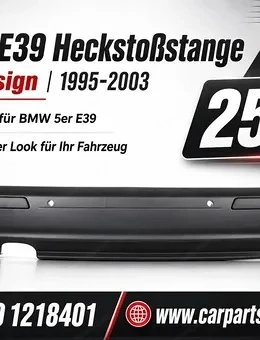 Heckstoßstange passend für BMW 5er E39 Baujahre 1995 bis 2003 M5 Design mit PDC