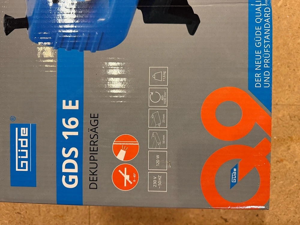 Güde GDS 16 E Dekupiersäge - 120 W Orginialverpackt