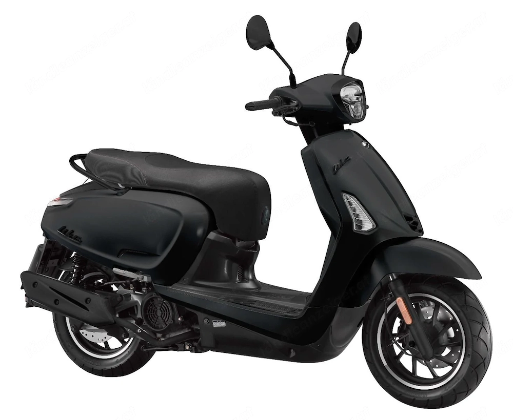 Kymco New Like 125 Schwarz und Weiß