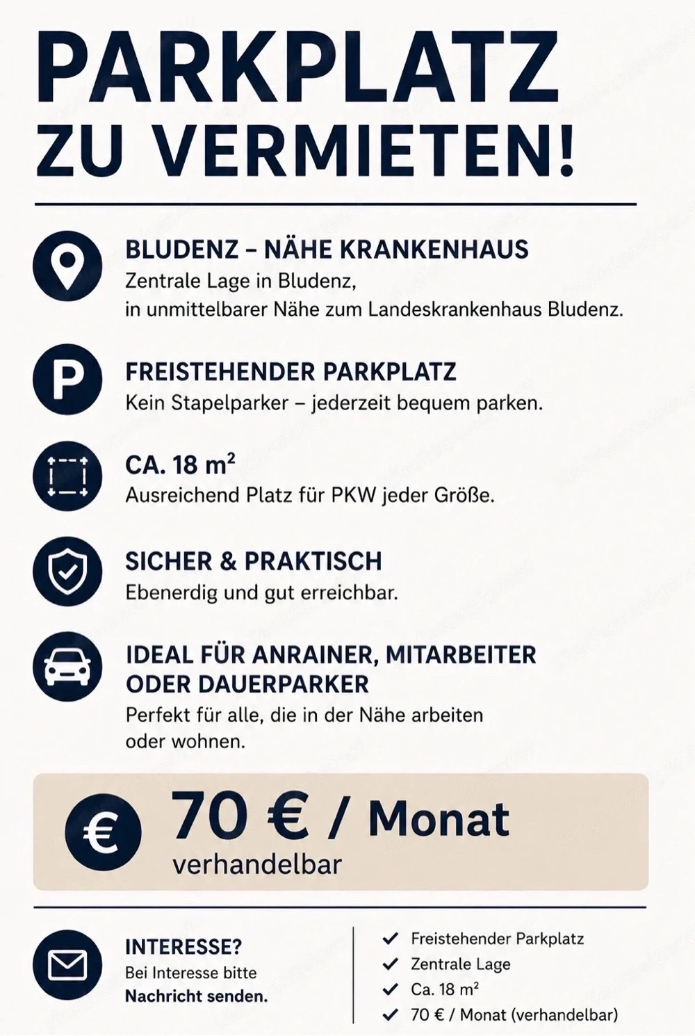 Aussenparkplatz
