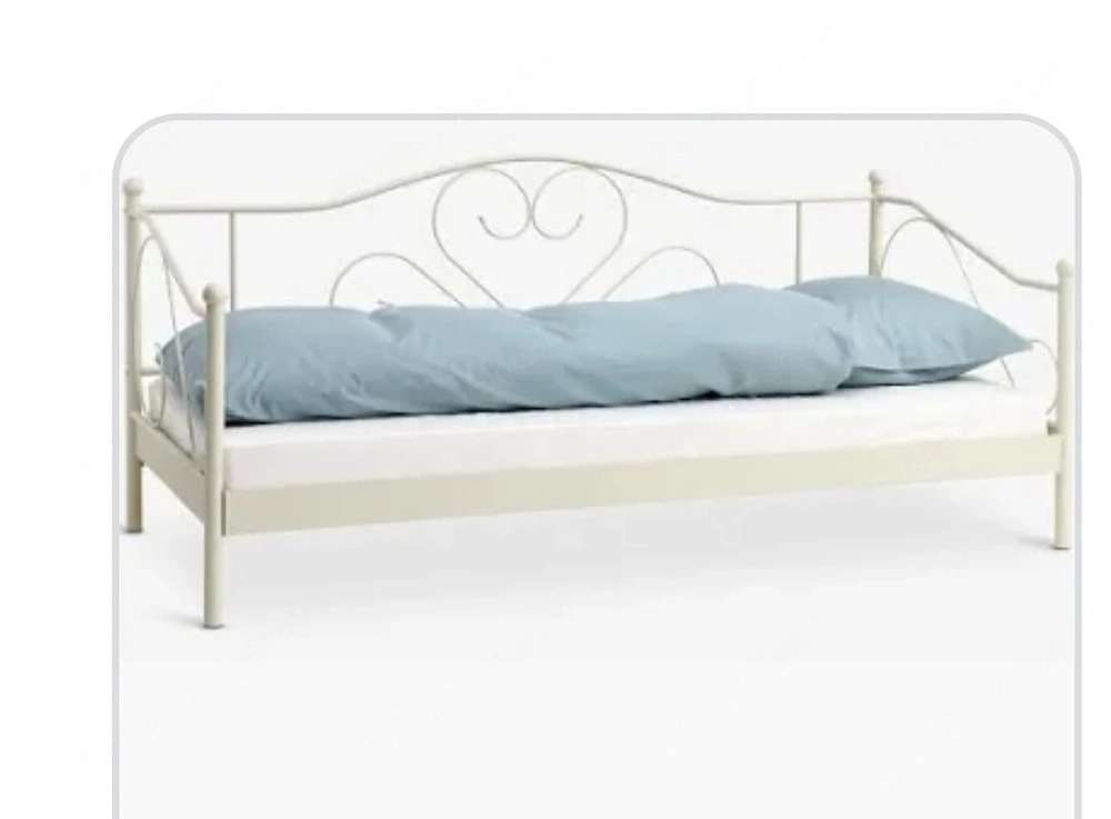 Metallbett 90x200 weiss