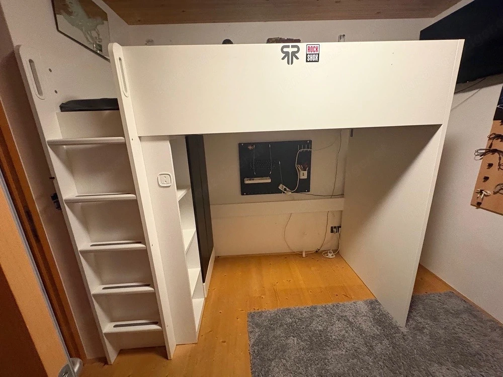 Hochbett Weiß (Ikea SM STAD)