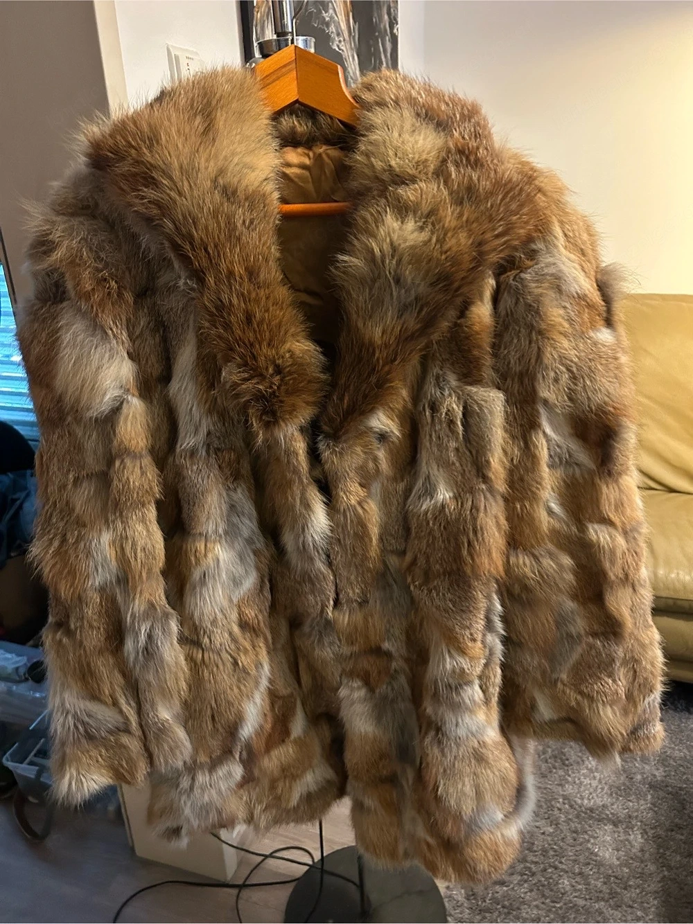 Echter Pelz (Kaninchen) Damen Jacke 