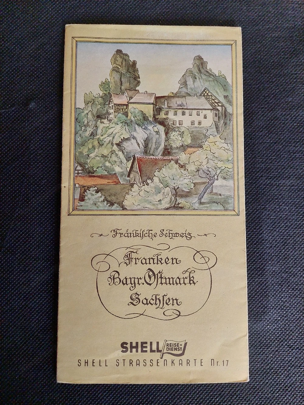 Historische Shell Straßenkarte 