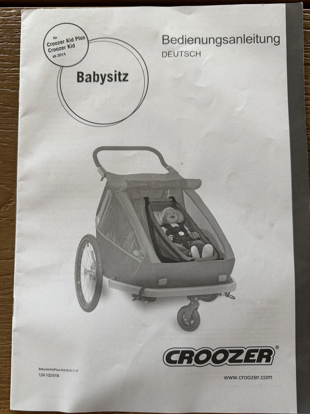 Babysitz (Hängematte) für Croozer 