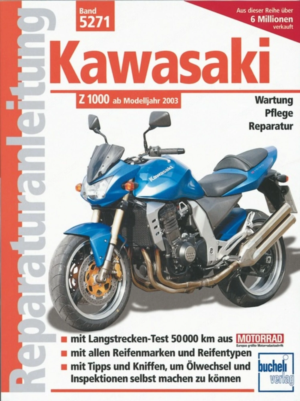 Reparaturhandbuch für Kawasaki Z1000 ab Modelljahr 2003