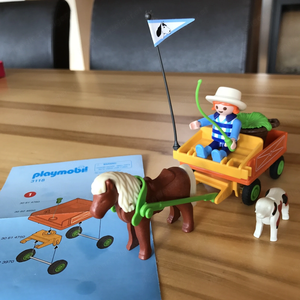 Playmobil 3118 "Kinder-Ponywagen", gebraucht