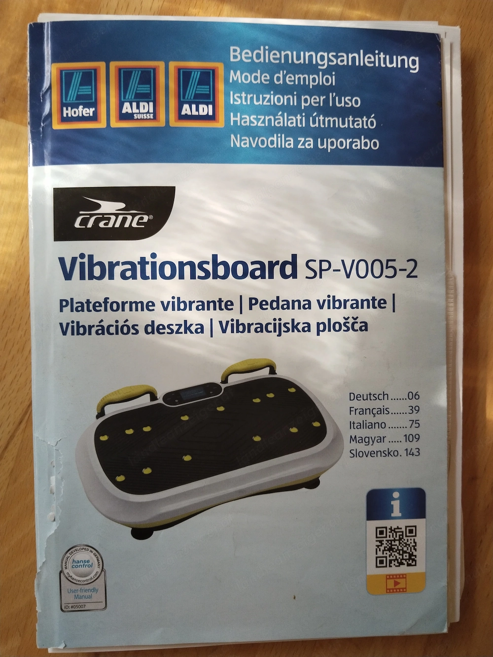 Vibrationsboard SP-V005-2 