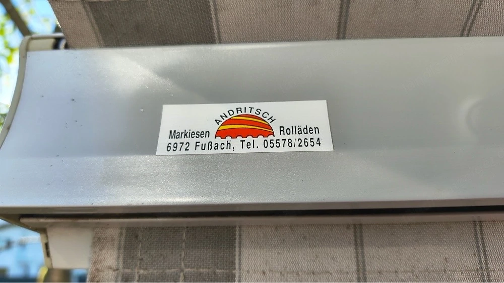 Markise mit Kurbel