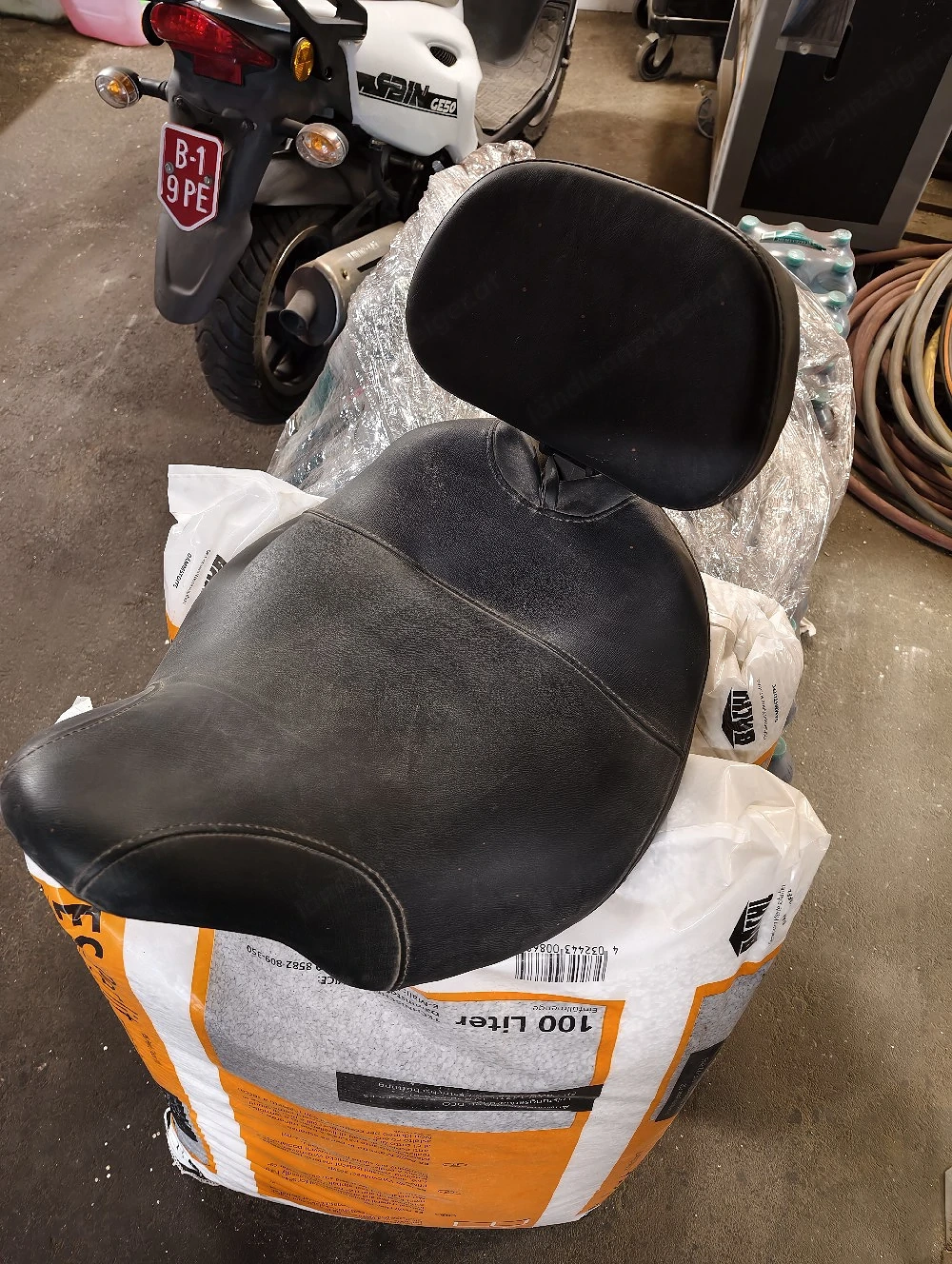 Harley Davidson Sitz +Leder Tasche 