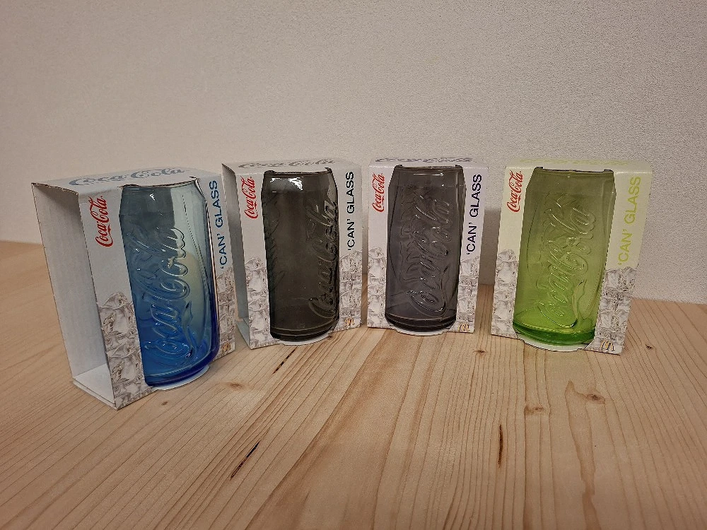 4 Stück Coca-Cola 'CAN' Glas - Original Verpackt
