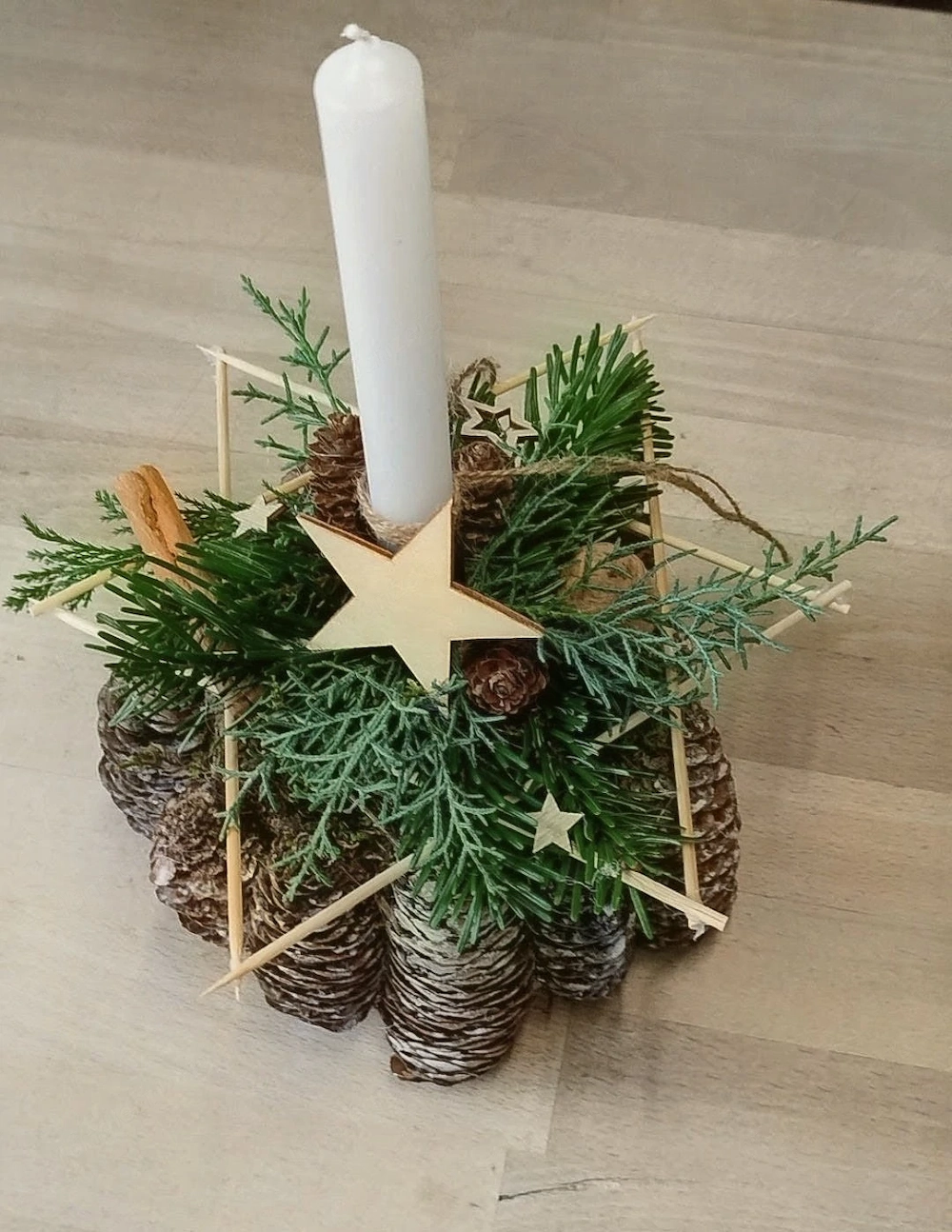 Deko Advent mit Kerze neu