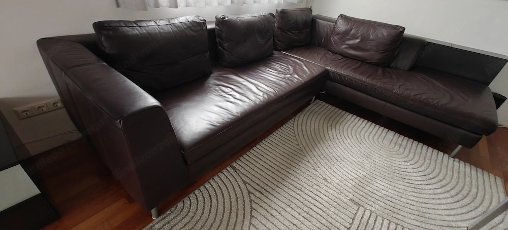 Ledercouch Schillig braun