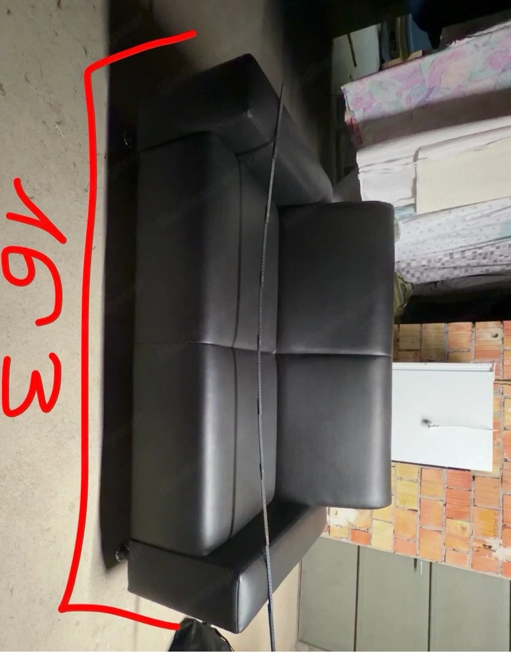 Sofa schwarz sehr gut erhalten 