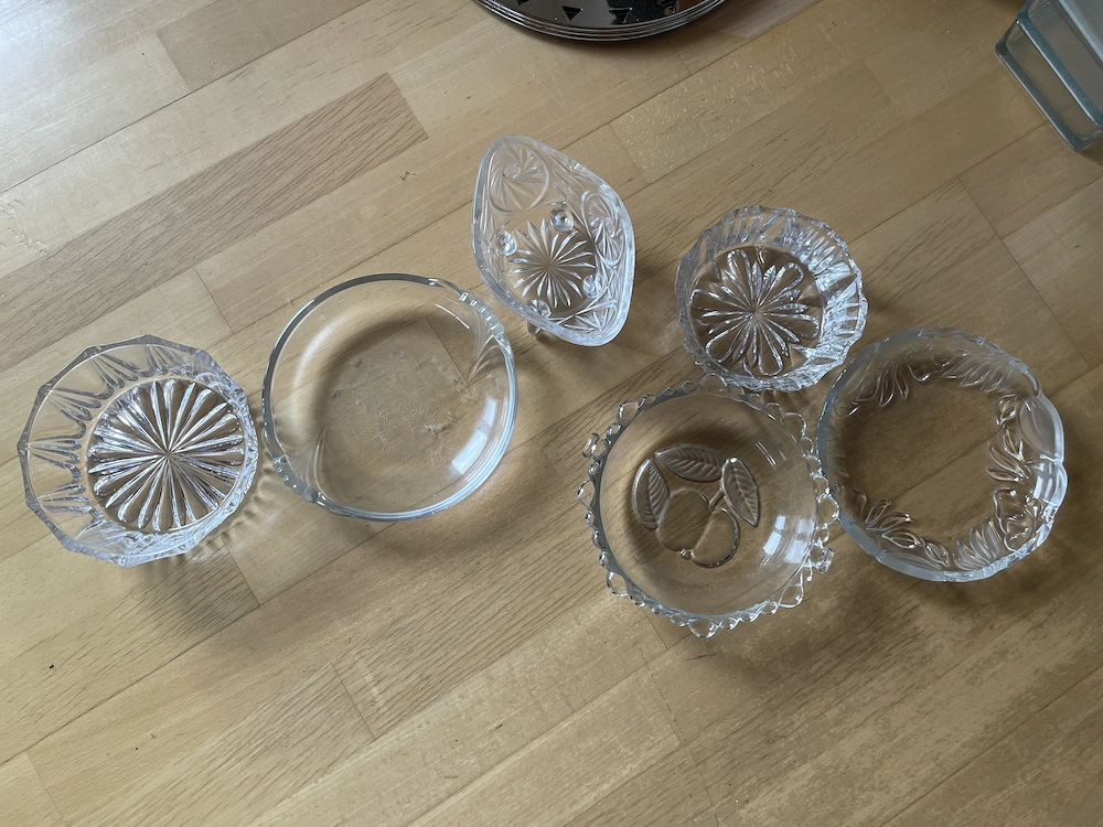 Div. Glasschalen - einzeln und im Set