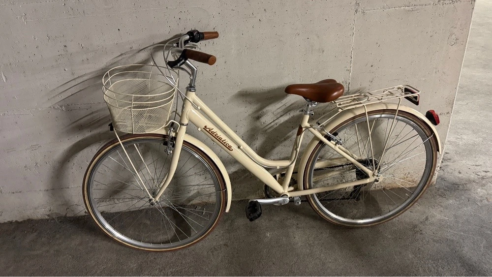 Adriatica Retro Damen-Citybike 28 Zoll - Beige - Aluminium - 6 Gänge