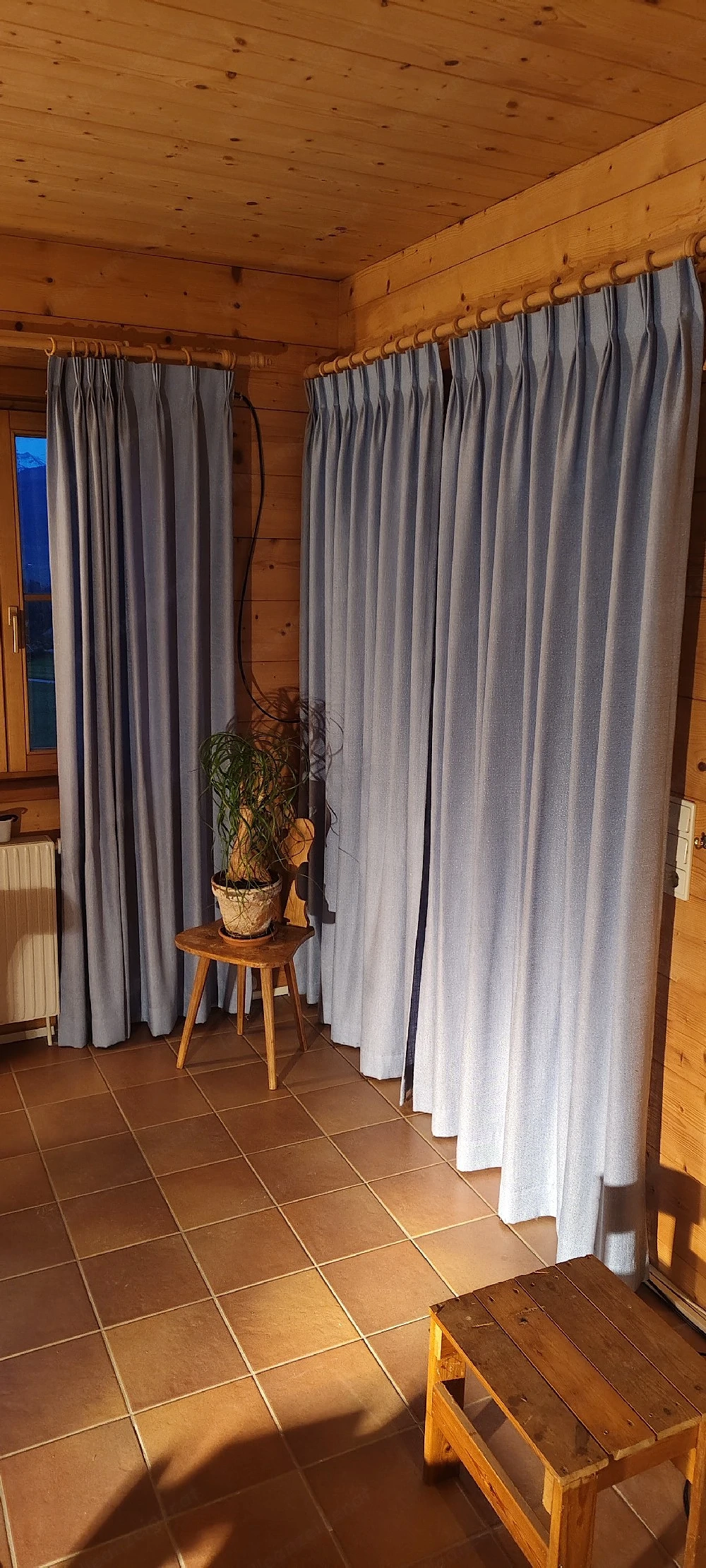 Vorhang, Nachtvorhang, 4 Stück  zum Superpreis von   25,-   St.