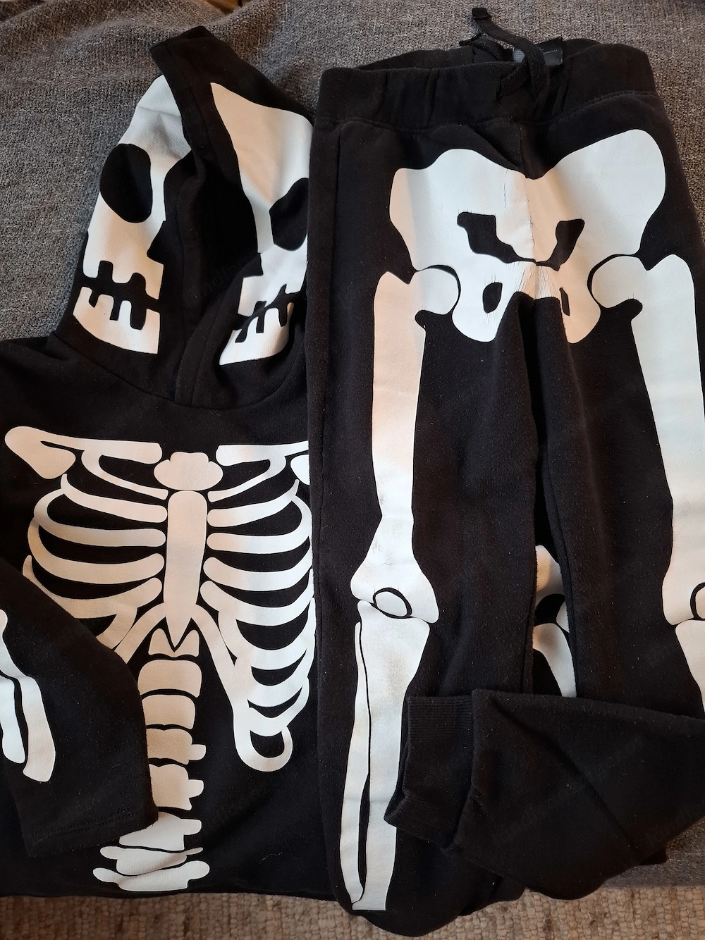 Halloween Skelett Zweiteiler 122-128
