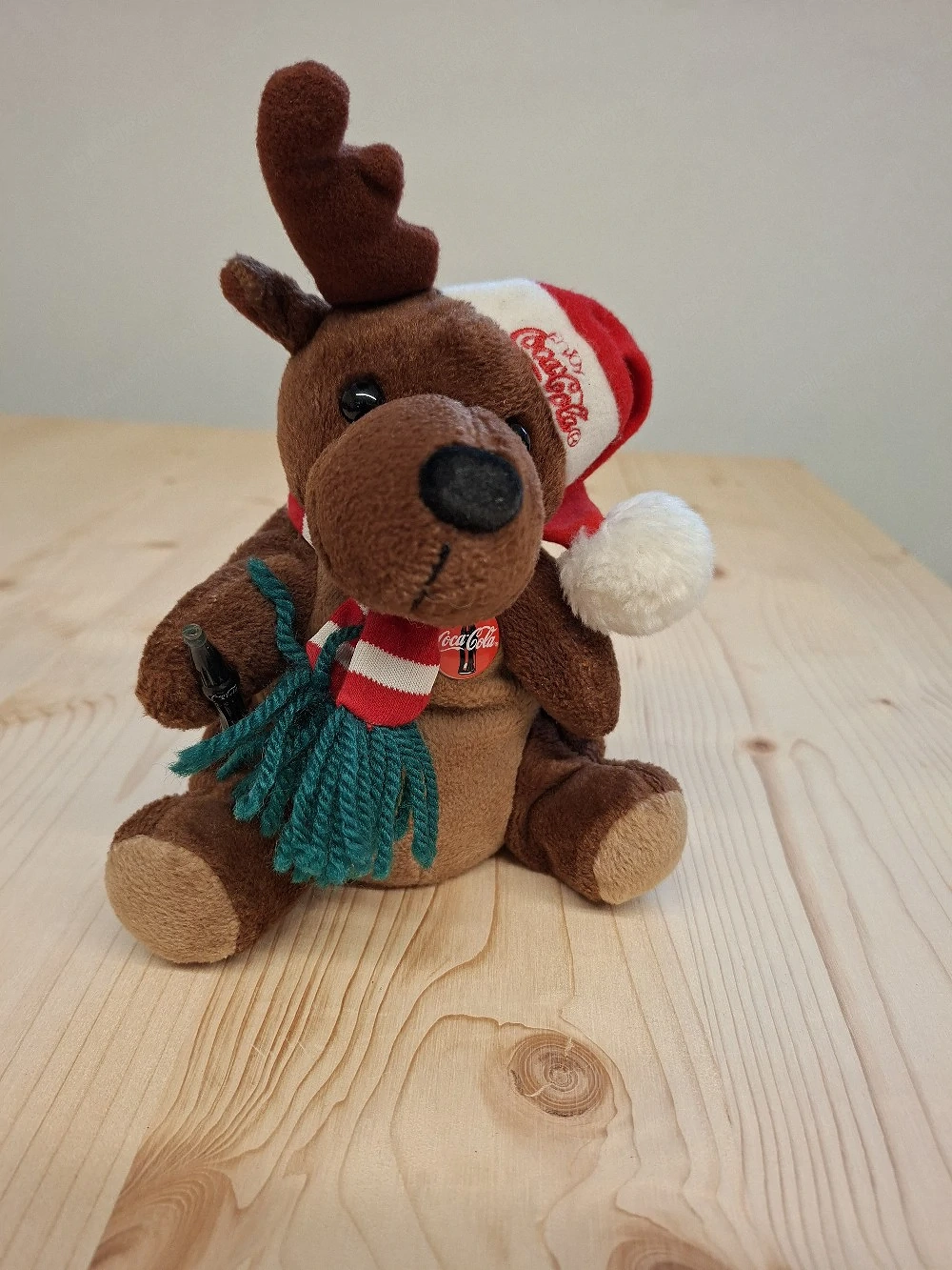 Coca-Cola Kuscheltier Rentier Weihnachten - Sammlerstück