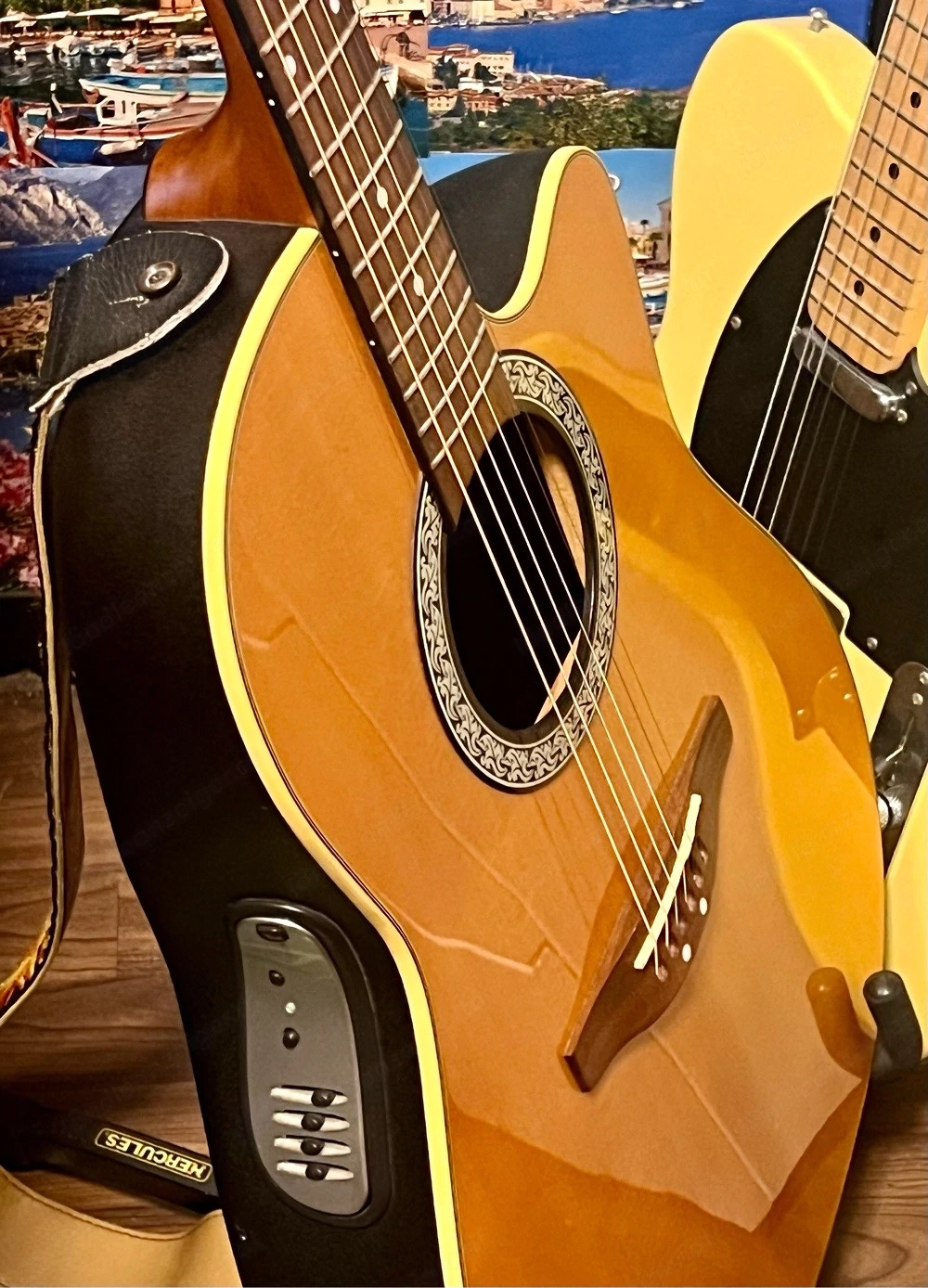 Verkaufe bzw Tausche Ovation Westerngitarre gegen Klassikgitarre