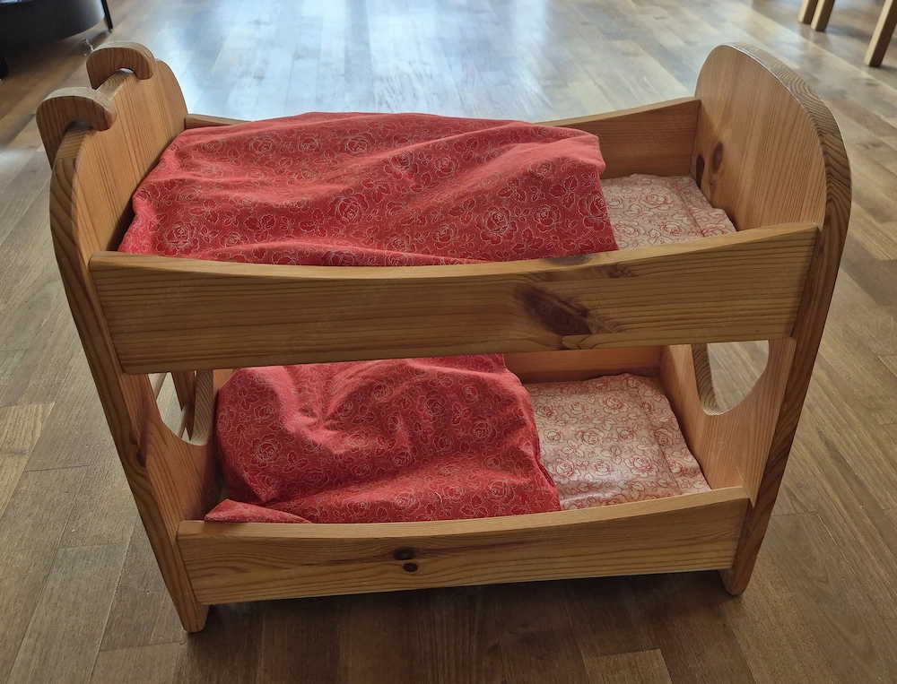 Puppen Stockbett Vollholz