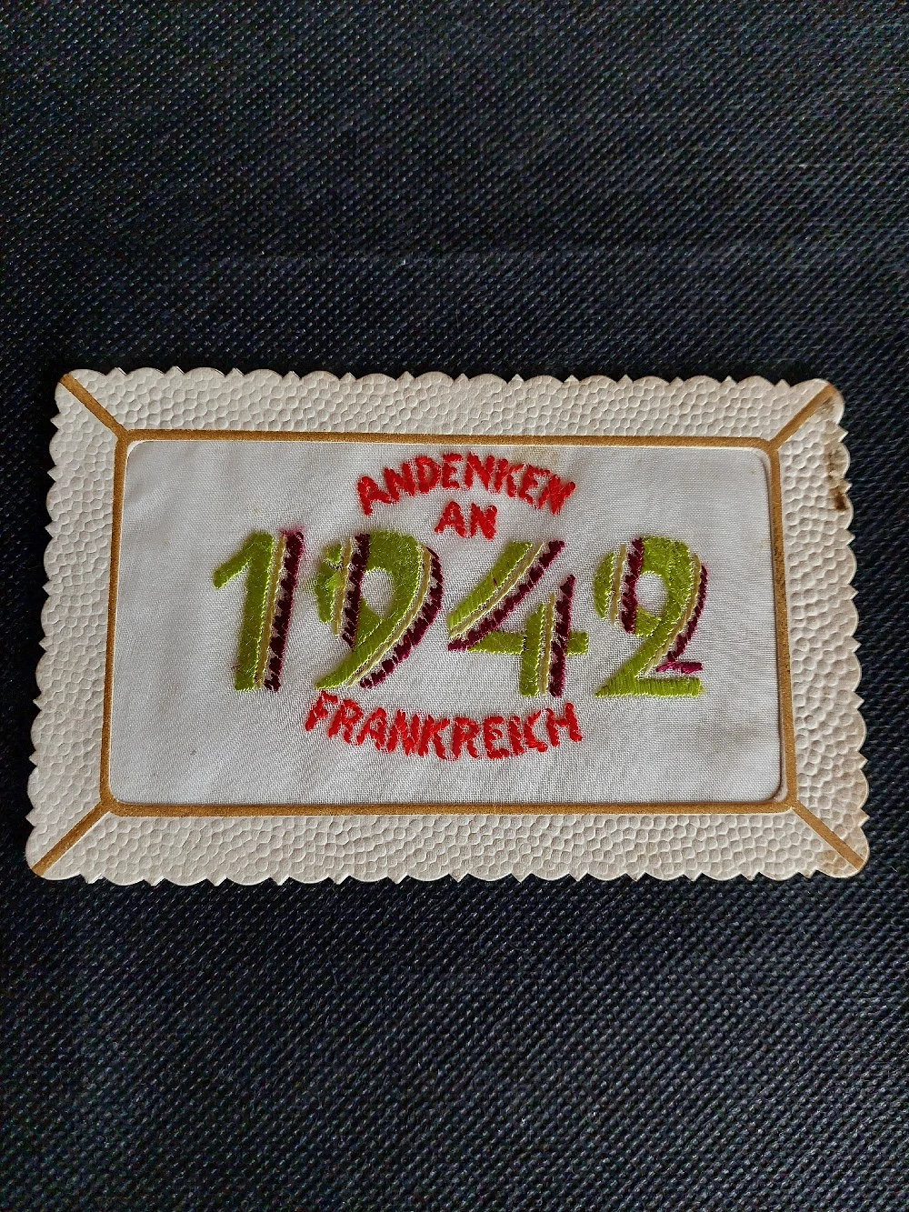 Historische Seidenpostkarte 1942