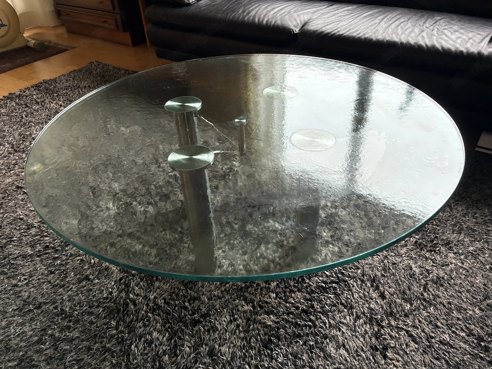 Glas-Couchtisch 110 cm