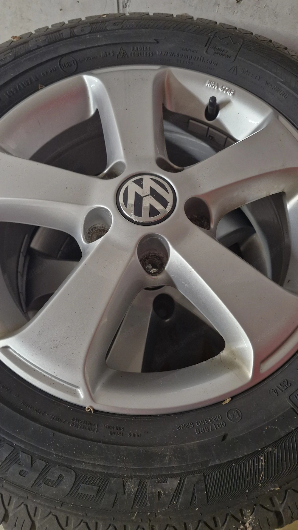 16" Alufelgen VW T5 + Wi-Reifen 215 65 R16C