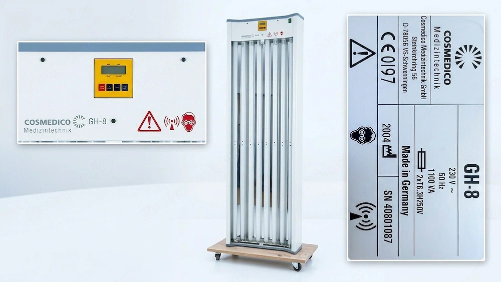COSMEDICO GH-8 Medizinische Solarium-Einheit - Voll Funktionsfähig