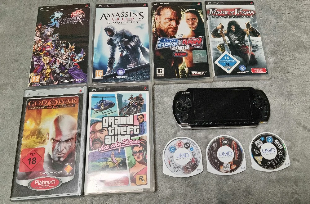 Sony PSP mit Spiele und Videos