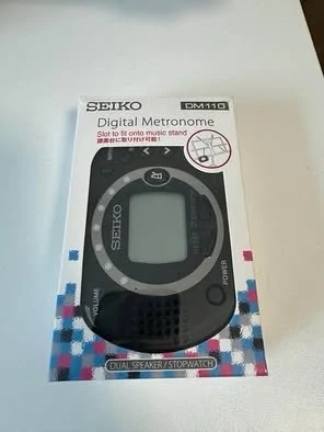 Seiko DM-110 Multi-funktionelles digitales Metronome mit Tap - Neu