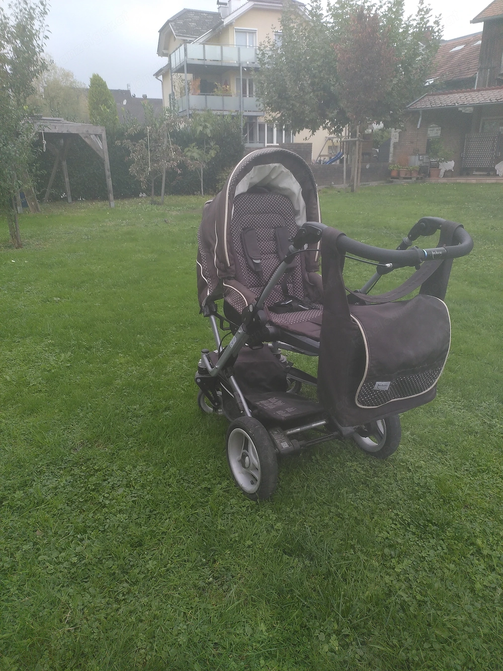 Teutonia Kinderwagen mit Wickel-Tasche 