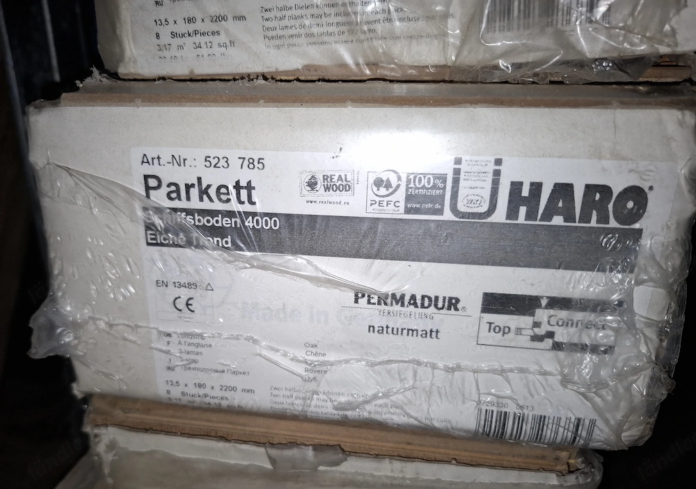 Parkett Eiche - Haro Schiffsboden - 15 Euro pro Packung