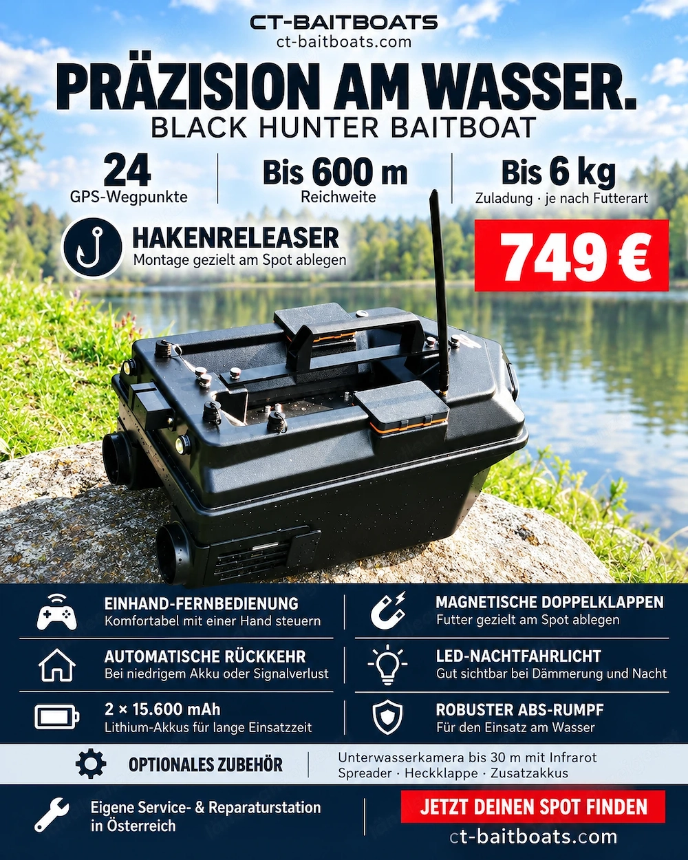 Futterboote mit oder ohne Sonar GPS uvm