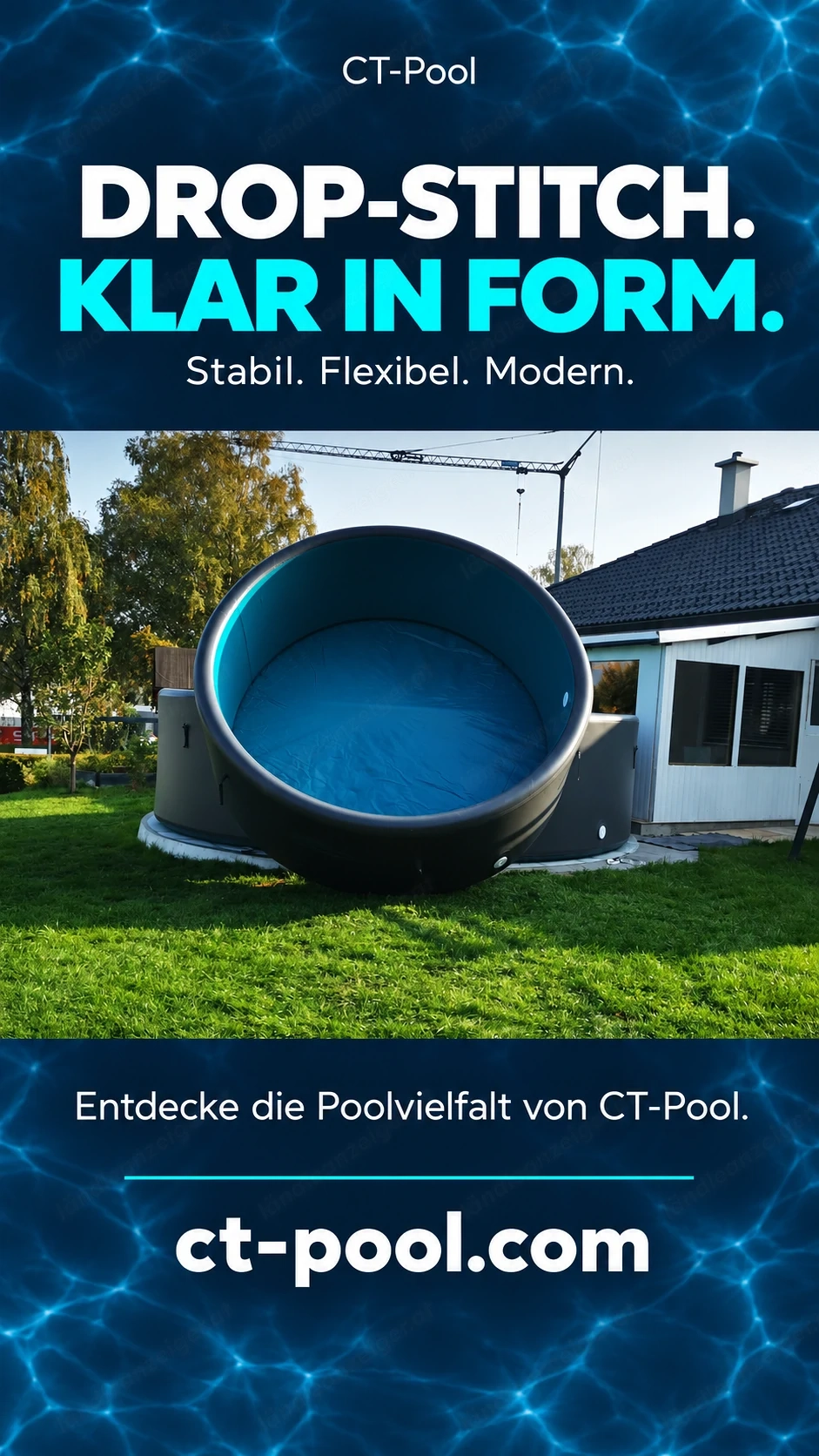 Drop Stitch Pools von 3 bis 6m Durchmesser