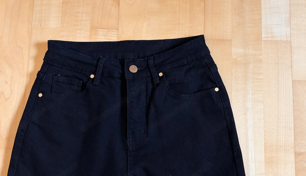 Schwarze Damen Hose Gr. M High West