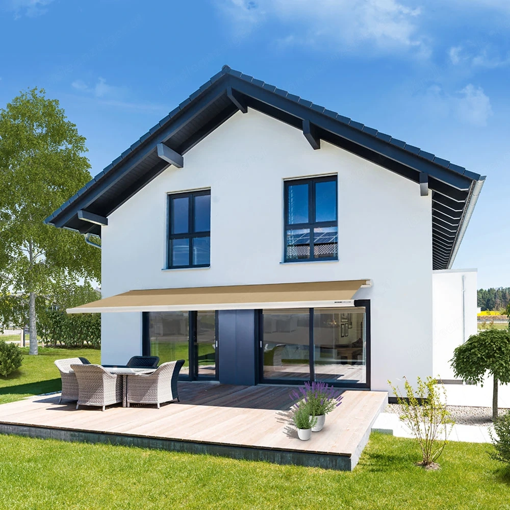 Home Deluxe LED Vollkassettenmarkise Elos