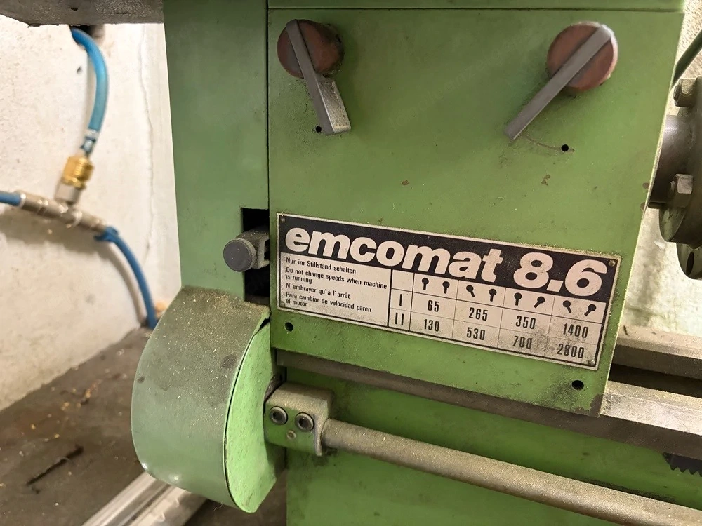 Präzisions-Drehmaschine Emco Emcomat 8.6 - Inkl. Zubehör & Transportkoffern