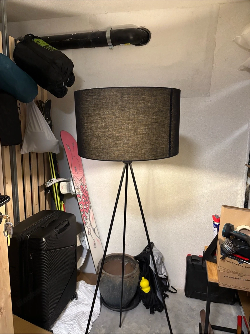 Stehlampe Schwarz