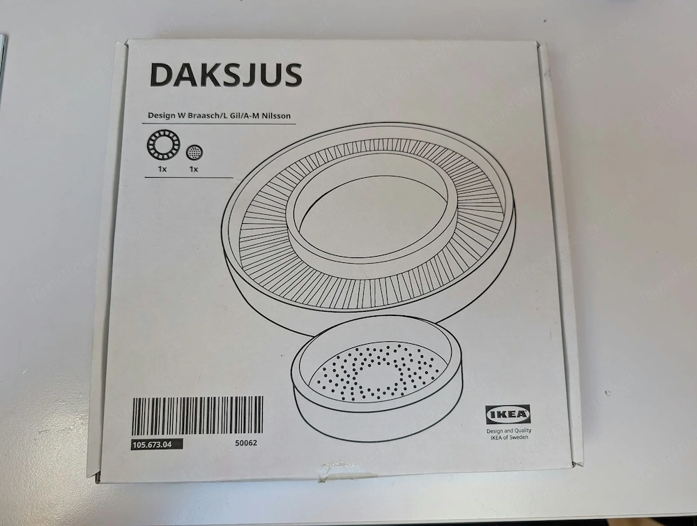 IKEA DAKSJUS Keimschale 2-teilig Terrakotta