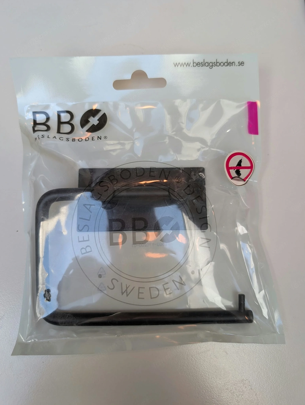 Toilettenpapierhalter Beslagsboden   Schwarz   Neu & originalverpackt