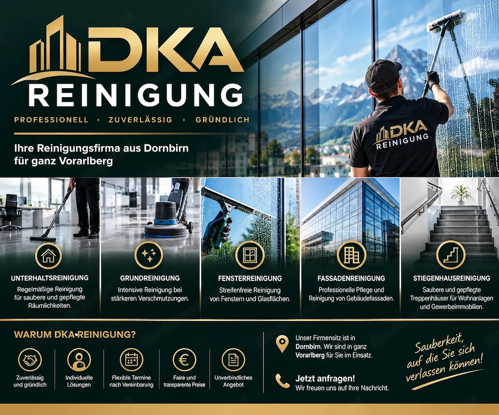 DKA Reinigung Dornbirn   Professionelle Gebäudereinigung in Vorarlberg