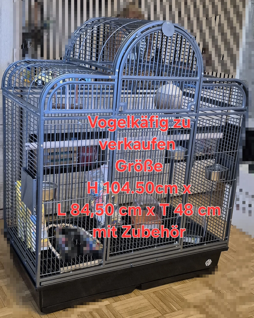 Toller großer Vogelkäfig