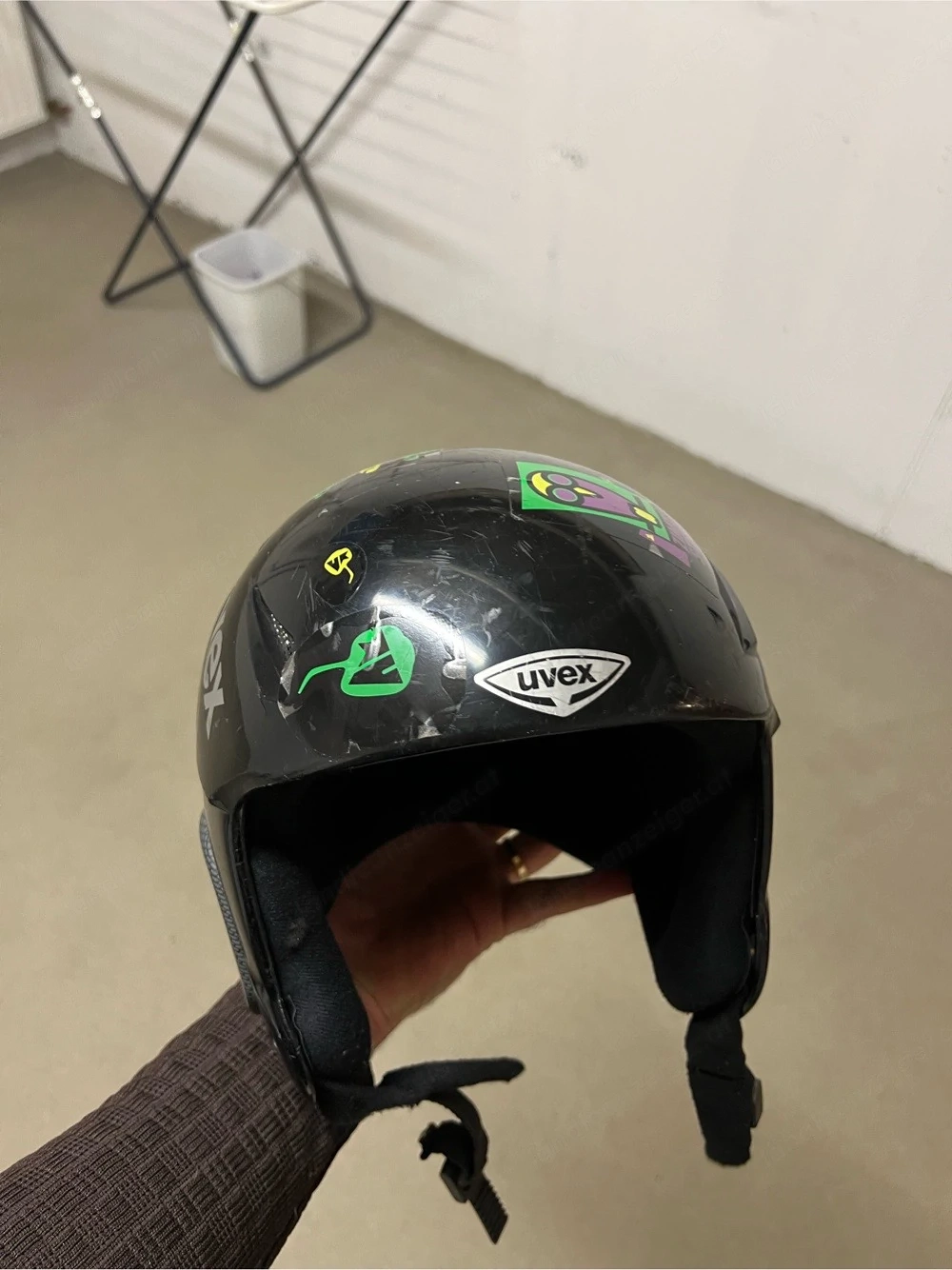 Uvex Skihelm Schwarz - Größe L 59-60 cm - Deko