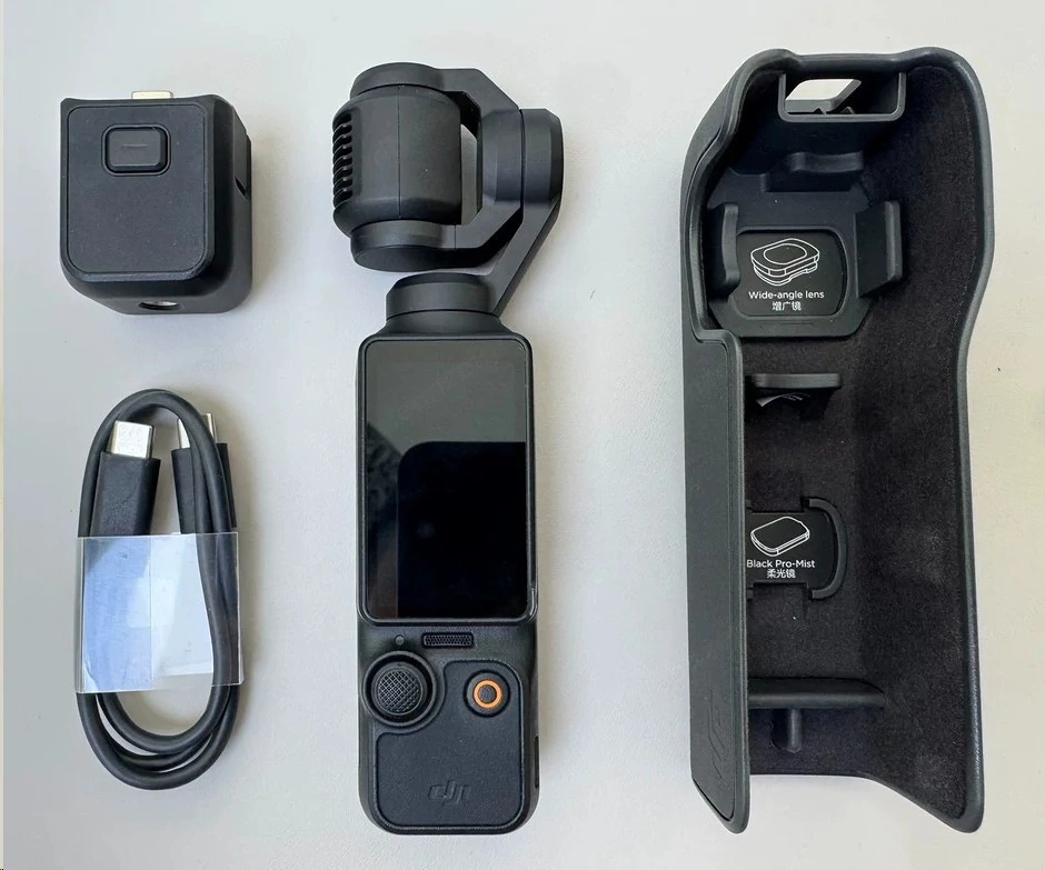 DJI Osmo Pocket 3 Gimbal-Stabilisator   Tragbare 3-Achsen-4K-Vlog- und Action-Kamera
