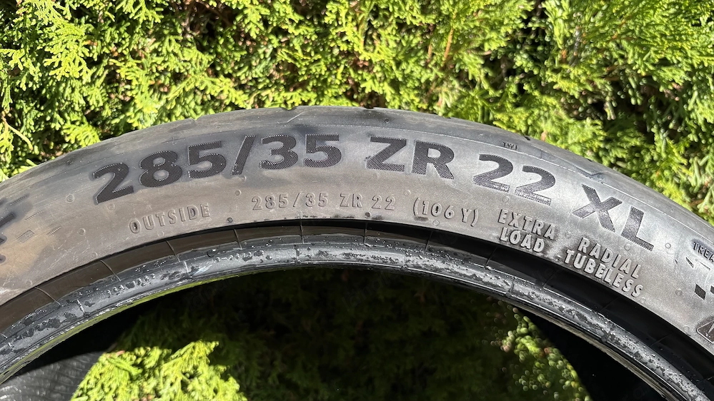 3 Stk. Sommerreifen - Continental SportContact 7 - 285 35 ZR 22 XL   4mm