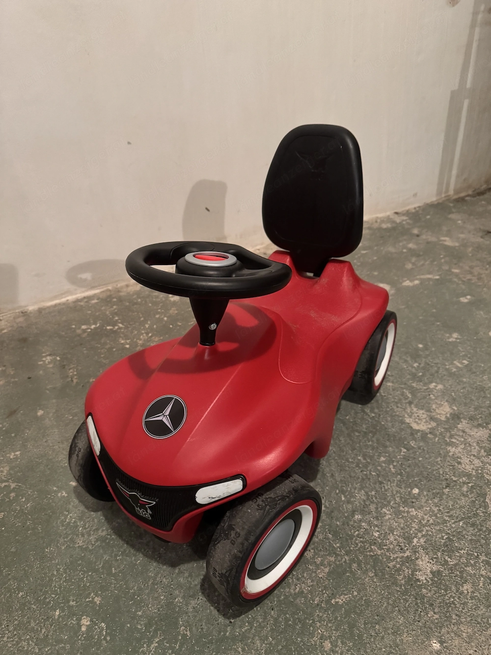 Original Bobby-Car mit Rückenlehne   rot